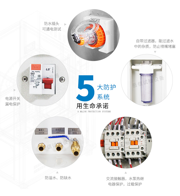IPX34淋雨測試，擺管正反轉(zhuǎn)