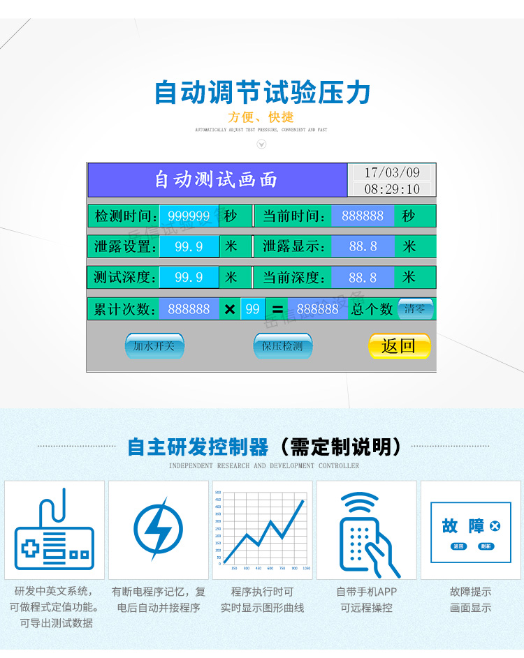 自動調(diào)節(jié)試驗(yàn)壓力